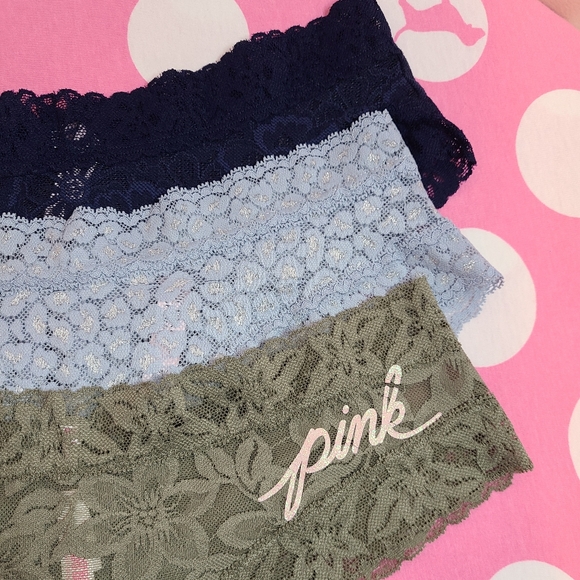 VS PINK 3pk Lace Cheeky Panties Size M - Picture 2 of 7